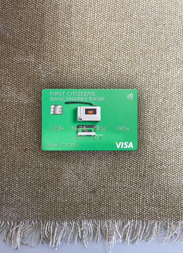 Download USA First Citizens BancShares Bank visa card photolook front Photoshop template